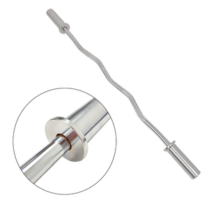 सपा कस्टम लोगो उच्च गुणवत्ता शरीर सौष्ठव प्रशिक्षण जिम घुमावदार सलाखों भारोत्तोलन लोहे का दंड कर्ल बार - Product Image 6