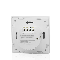 Interruptor Inteligente WiFi Tuya Moderno para Ventilador de Techo, Control por APP, Material de PC y Cristal, Control de Velocidad, para el Hogar