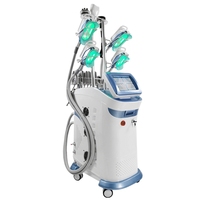 Equipo de Criolipólisis 360 con 5 Manijas, Vacumterapia, Cavitación, Radiofrecuencia, Pérdida de Peso, Moldeado Corporal, Equipo de Crioterapia para Salón