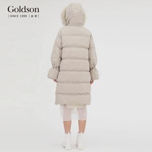 Chaqueta con capucha de piel de mapache 90/10, plumón de pato blanco, diseño creativo con cordón, manga, para invierno - Product Image 6