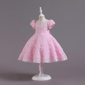 2022 вышивка аппликацией из бисера, пышное платье принцессы длиной до колена, платье для скрипки, пианино для представлений, рождественские платья для девочек/ - Product Image 2