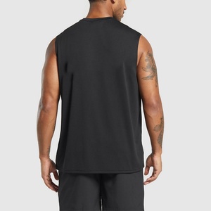 Wholesale Custom Summer Soft Green Singlets for Men Cotton Spandex Sports Tank Top Custom logo Loose <b>Running</b> Singlet Men - Product Image 6