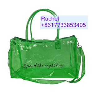 Sac à main de voyage transparent rose pour femme, nouveau modèle 2024, sac à main holographique en PVC transparent, personnalisable, sac de sport, sac de sport pour la nuit - Product Image 4