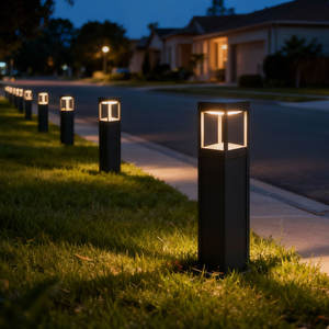 Peyzaj Aydınlatma LED Düşük Voltajlı Alüminyum Dış Mekan IP66 Su Geçirmez Kısılabilir Giriş Yolu Bahçe Lambası Bahçe Direği Yol Çim Lambası - Product Image 4