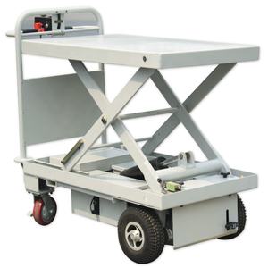 <span class=keywords><strong>Chariot</strong></span> électrique <span class=keywords><strong>moto</strong></span> HG-109, Table élévatrice à ciseaux entraînée par un cylindre pour la manipulation des matériaux - Product Image 1