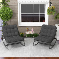 Fauteuil à bascule moderne et minimaliste pour l'extérieur, chaise longue de patio, canapé de détente pour salon, balcon, villa, jardin