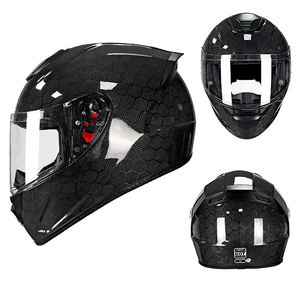 Vendita Diretta dalla Fabbrica Casco Integrale da Moto in Fibra di Carbonio Casco da Motocicletta con Certificazione DOT per Casco da Motocross - Product Image 3