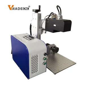 Split Ezcad 3d Fiber Laser Marking Machine Small 60w 100w 3D Laser Engraving Machine 3D Laser Machine For Curve Engraving