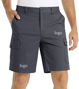 Calças curtas esportivas masculinas personalizadas para uso em roupas, calções curtos esportivos de verão, roupas de trabalho de algodão e elastano para homens, fabricantes de roupas