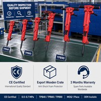 Foreuse à percussion pneumatique Kaishan, haute rigidité, portable, profondeur de forage max. 40 m, certifiée CE