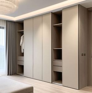 Muebles de dormitorio modulares de madera modernos, armario de diseño personalizado - Product Image 1