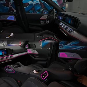 Kit de couverture de haut-parleur avec éclairage ambiant LED SJC pour <span class=keywords><strong>Mercedes</strong></span> Benz <span class=keywords><strong>GLE</strong></span>/GLS W167 2020-2025, éclairage intérieur automobile, éclairage de sortie d'air - Product Image 3