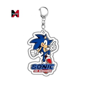 Soniced The Hedgehog <span class=keywords><strong>Porte</strong></span>-clés acrylique avec queues pour figurine de jeu et livraison directe - Product Image 2