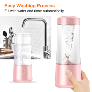 Mixeur Portable en Gros 400ml, Mini Tasse à Jus Rechargeable pour Smoothies et Boissons Glacées, Utilisation Domestique et Extérieure - Product Image 4