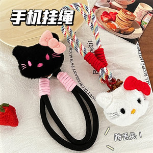Porte-clés en peluche chaton mignon, pendentif à suspendre, décoration pour sac à dos, étuis de téléphone pour filles, vente en gros - Product Image 5