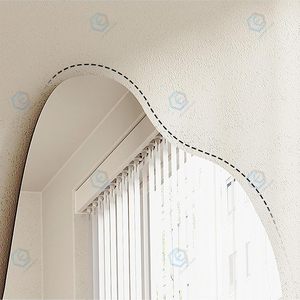 Customized Frameless Irregular Shape Minimalist Stand Floor <strong>Mirrors</strong> Full Length Large Size Decoration Decor Dressing <strong>Mirror</strong> - Product Image 4