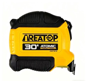 Ruban à mesurer professionnel en acier haute précision avec logo personnalisé, 5m et <span class=keywords><strong>10m</strong></span>, en PVC et ABS, avec étui en cuir - Product Image 1