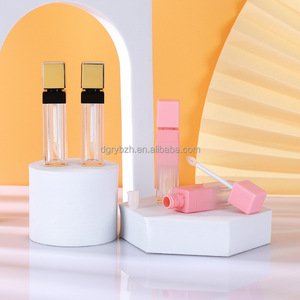 Envase vacío de 8ml en stock para brillo labial líquido rosa/mascarilla labial/tinte labial con logotipo personalizado serigrafiado y tapa de rosca - Product Image 1