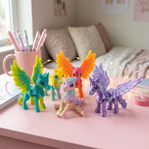 Figurine d'animal mignon transformable licorne ange imprimée en 3D, best-seller, jouet tendance, décoration, ornement, cadeau Oddcarft, échelle 1/12 - Product Image 4
