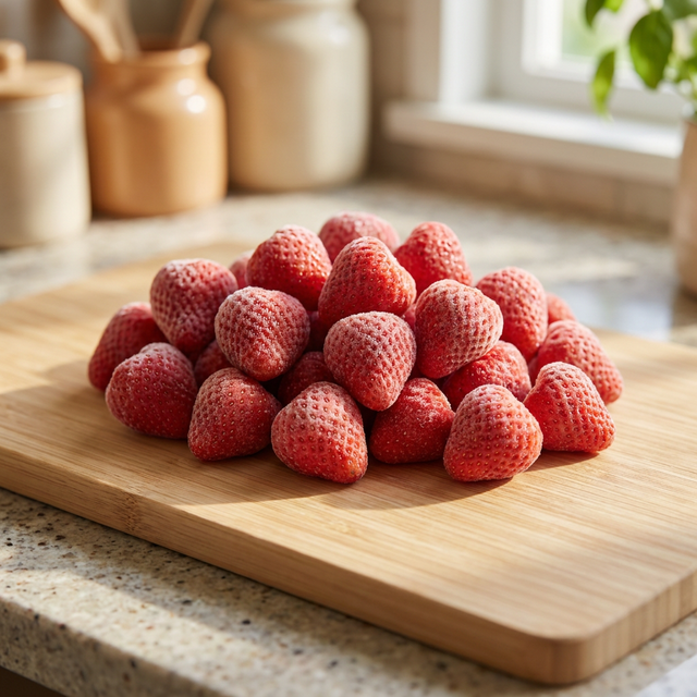 Frozen IQF Sweet Whole Strawberry 10KG Freezing Process Water Preservation Bulk Packaging From Shandong 2 Year Shelf Life