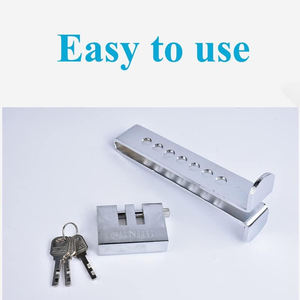 自動ハンドルロック装置一般車の盗難防止ブレーキクラッチロックヘビーデューティステンレススチールポータブルキー - Product Image 2