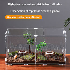 Acryl-Reptiliengehäuse Versteckbox Tragbar Luxuriös Umweltfreundlich für Einfache Montage <span class=keywords><strong>Terrarium</strong></span> Tierkäfig für Frosch Spinne Insekt - Product Image 4