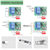 433mhz אלחוטי שלט רחוק מתג 2 ערוצי ממסר מקלט AC110V 220V אוניברסלי מרחוק דלת מוסך מרחוק בקר
