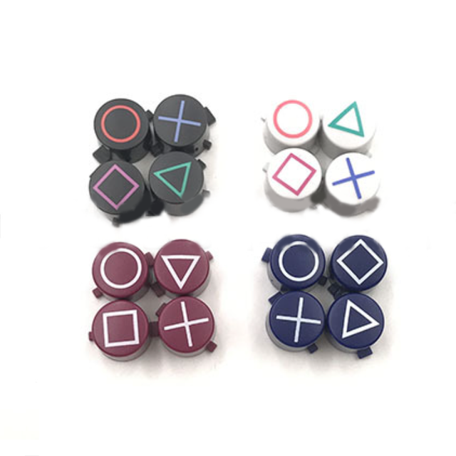 Replacement Action Button Set ABXY Part for Play Station 4 for PS4 Pro Controllers Buttons Kit