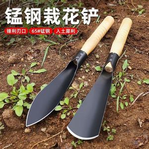 Gardening Trowel Manganese Steel Spoon Shaped Wood Handle For Digging Weeding Flower Planting Agriculture Floristry Use - Product Image 5