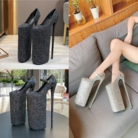 Nouveau design plate-forme Super haute 30 cm talons aiguilles boîte de nuit pôle danse portant des chaussures pour femmes amoureux spectacle