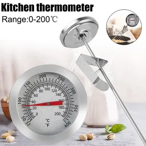 Thermomètre à sonde en acier inoxydable pour cuisine, échelle de température 0~200°C, pour lait, café, aliments, viande, usage domestique - Product Image 4