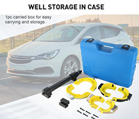 Kit d'outils de compression de ressort de suspension robuste, extracteur de ressort de suspension à fourche interchangeable Macpherson, ensemble d'outils avec garde de sécurité