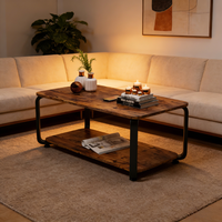 Table basse en bois de style japonais minimaliste moderne, avec rangement, design écologique et durable, portable pour la maison, le bureau et le salon