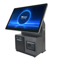 Système de point de vente tout-en-un Winson S156K, caisses enregistreuses, imprimante de reçus intégrée de 80 mm, Windows 10, Bluetooth, Wi-Fi, 1 an