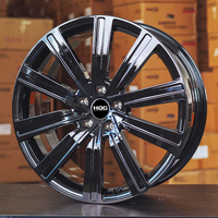 Jantes en alliage d'aluminium forgé noir brillant personnalisées de 21, 22 et 23 pouces, 5x120, pour voitures de tourisme Range Rover Discovery Defender