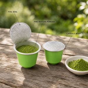 Capsules de Matcha compatibles Nespresso Original Line pour usage individuel, personnalisables avec votre marque, vente en gros - Product Image 2