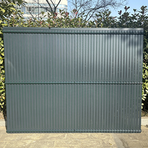 Panneaux de clôture de jardin verticaux 3D anti-UV en PVC à lattes rigides, <span class=keywords><strong>kit</strong></span> occultant, bande de confidentialité pour clôture, pour cadre métallique M55 - Product Image 3