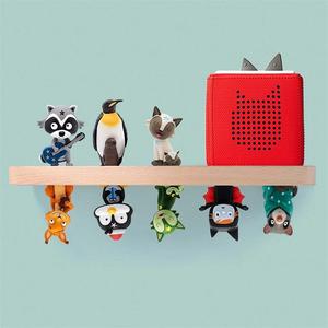 FSC BSCI personnalisé enfants enfants mural couleur Beige 60 tonies bois de hêtre massif Toniebox boîte à musique étagère - Product Image 3