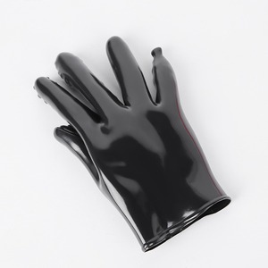 Nouveau style de jouets sexuels pour couples, gants vibrants en silicone noir à picots pour le sexe anal - Product Image 3