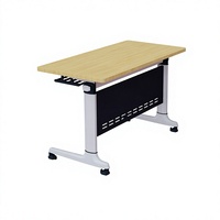 Ensemble table et chaises pliantes en bambou, table de formation rectangulaire, banc long mobile, table de conférence modulaire, table minimaliste à deux places
