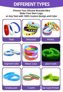 Bracelet en silicone personnalisé, bracelet en caoutchouc coloré, bracelets promotionnels pour événements caritatifs et collectes de fonds - Product Image 5