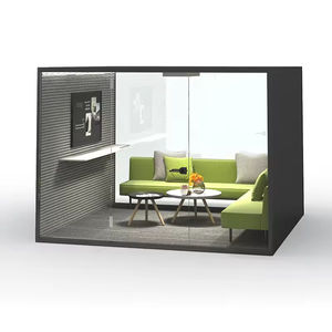 Cabine acoustique moderne en structure métallique démontable, ignifuge, écologique, insonorisée, portable, pour salle de piano ou atelier - Product Image 4