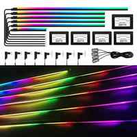 Kit d'éclairage d'ambiance LED dynamique 22-en-1 à 64 couleurs pour l'intérieur de voiture