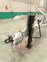 Remorque utilitaire galvanisée à chaud 13m Remorques pour embarcations nautiques Remorque hydraulique à cinq essieux en bois