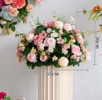 Ensemble d'arrangements floraux artificiels de luxe en soie, assortiment pour arche de mariage, coins, allée, centre de table, extérieur et intérieur