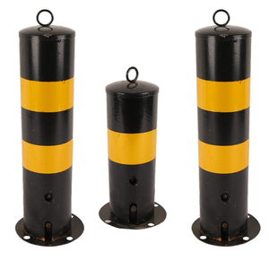 Poteau de signalisation en acier amovible et verrouillable, pour la sécurité routière, interdiction de <span class=keywords><strong>stationnement</strong></span>, poteau de sécurité mobile - Product Image 1