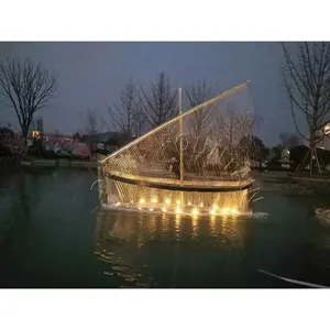 Fonte de água personalizada para piscina Fonte de cortina de chuva