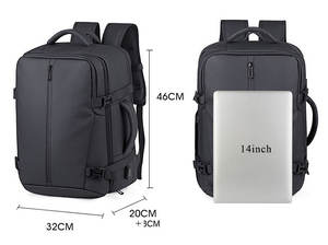 กระเป๋าเป้สะพายหลังสำหรับนักธุรกิจผู้ชาย ขนาดใหญ่ ขยายได้ สำหรับใส่แล็ปท็อป  多功能 ใช้ได้ทั้งเดินทางและกิจกรรมกลางแจ้ง ขายส่งจากโรงงาน - Product Image 2