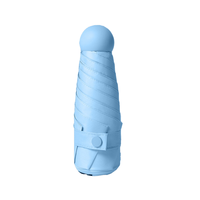 Vente en gros mini parapluie 6K personnalisé 5 plis ouverture manuelle parapluie de petite taille soleil et pluie avec impression de logo personnalisé avec pochette