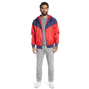 Hot Sale Outdoor 100% Cotton <b>Long</b> Sleeve <b>Men's</b> Windbreaker <b>Jacket</b> Hooded Vintage Custom Color - Product Image 1